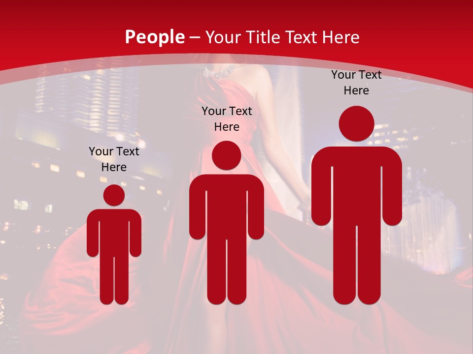 Background Skyscraper Person PowerPoint Template