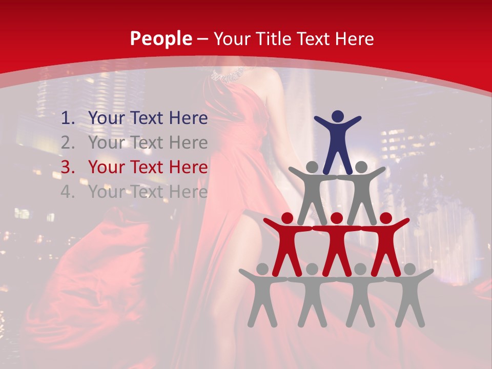 Background Skyscraper Person PowerPoint Template