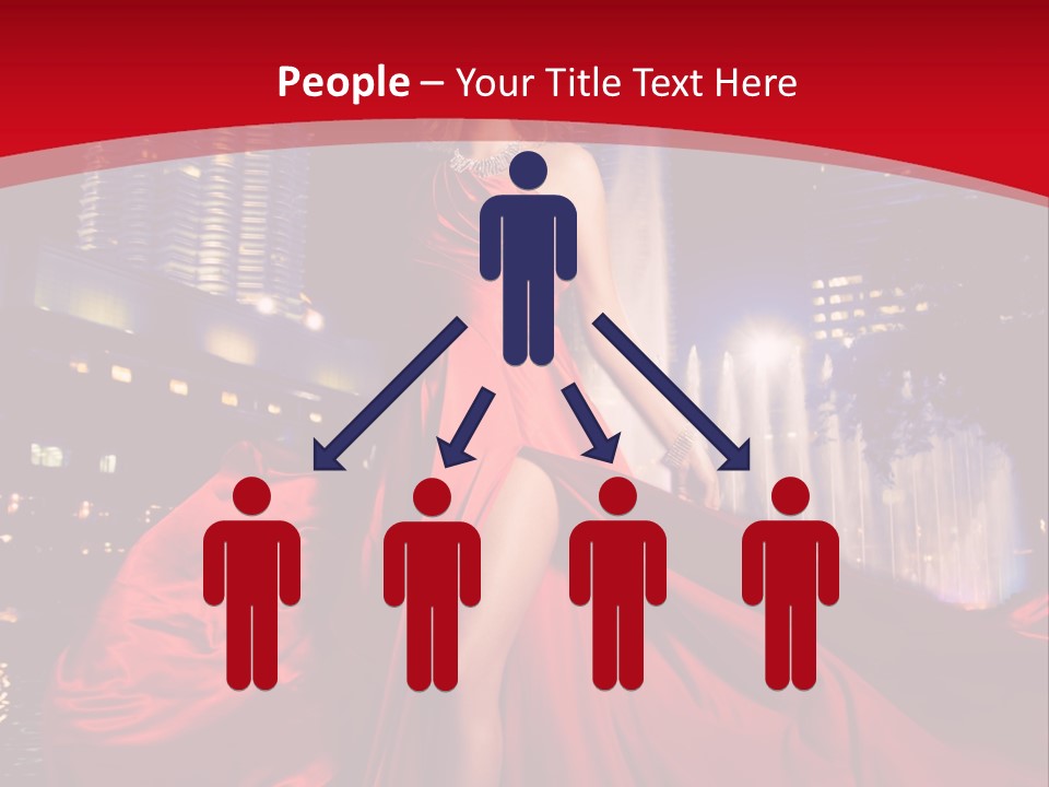 Background Skyscraper Person PowerPoint Template