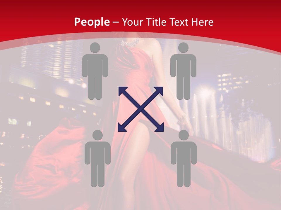 Background Skyscraper Person PowerPoint Template