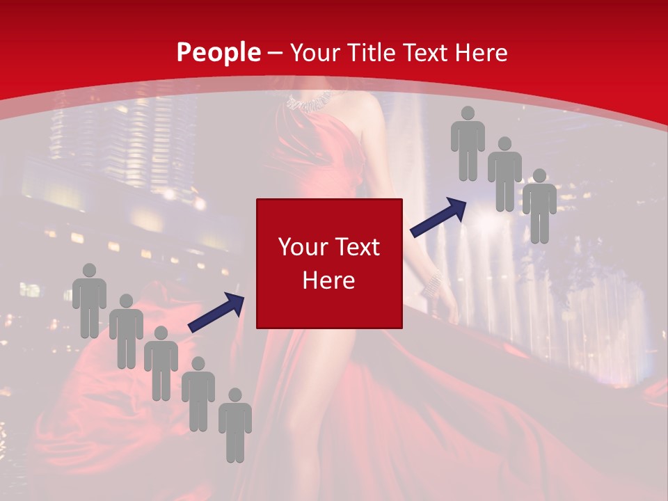 Background Skyscraper Person PowerPoint Template