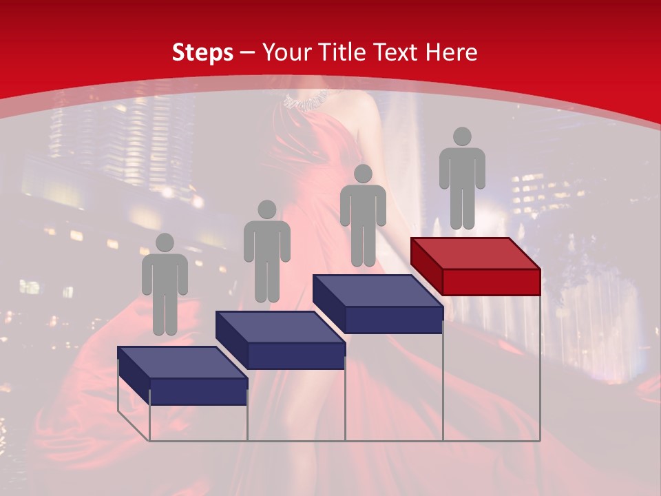 Background Skyscraper Person PowerPoint Template