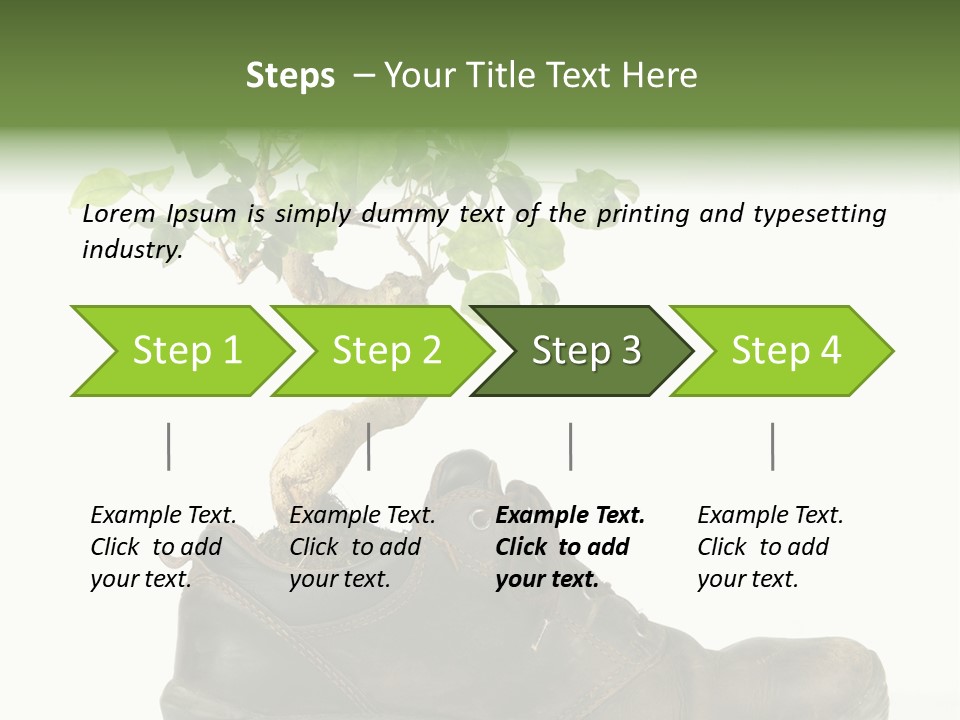 Plant Bonsai Zen PowerPoint Template