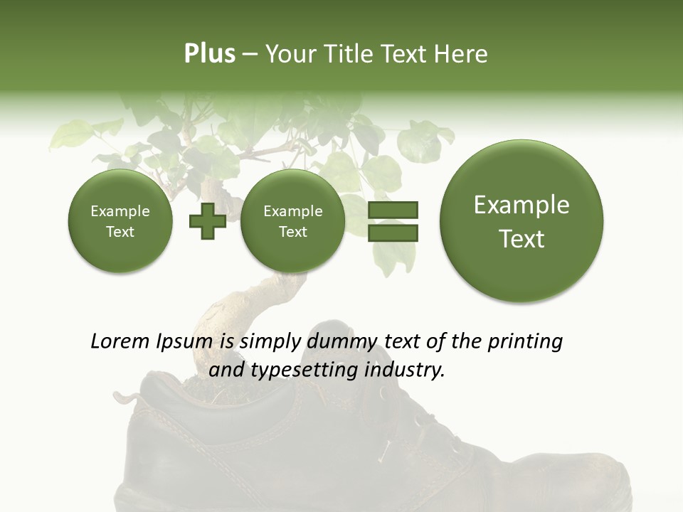Plant Bonsai Zen PowerPoint Template
