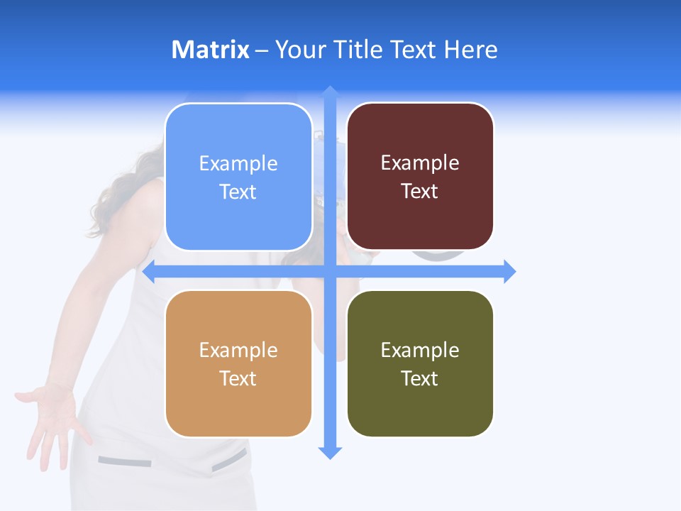 Brunette Aggression White Background PowerPoint Template