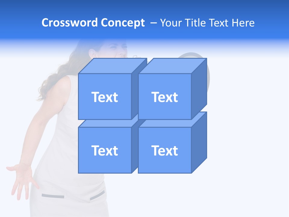 Brunette Aggression White Background PowerPoint Template