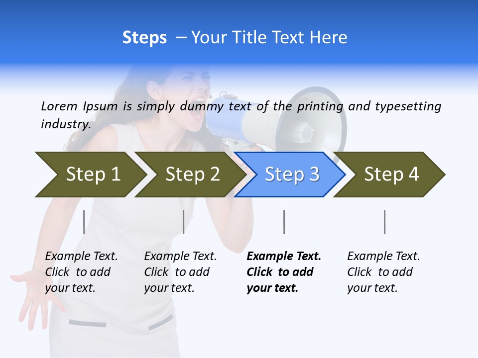 Brunette Aggression White Background PowerPoint Template
