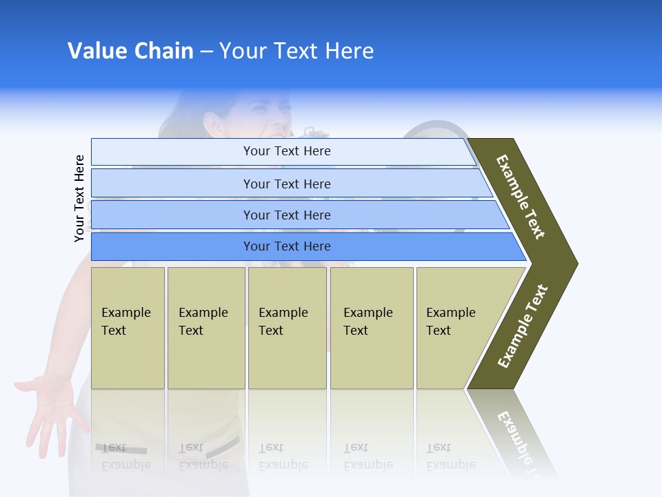 Brunette Aggression White Background PowerPoint Template