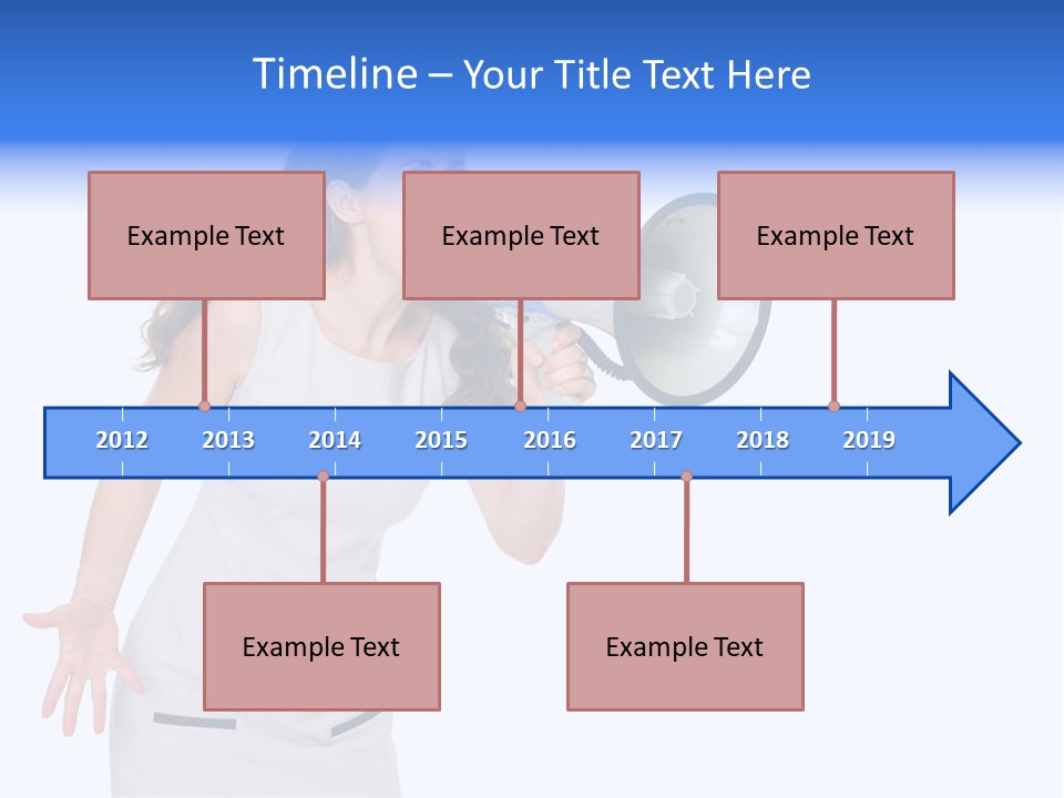 Brunette Aggression White Background PowerPoint Template