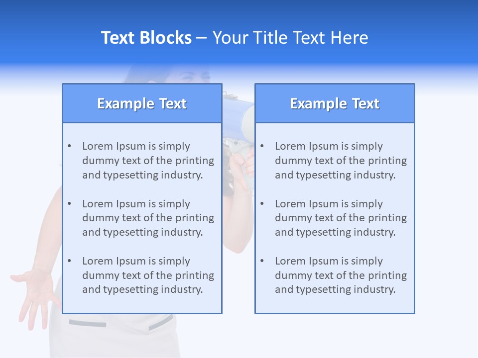 Brunette Aggression White Background PowerPoint Template