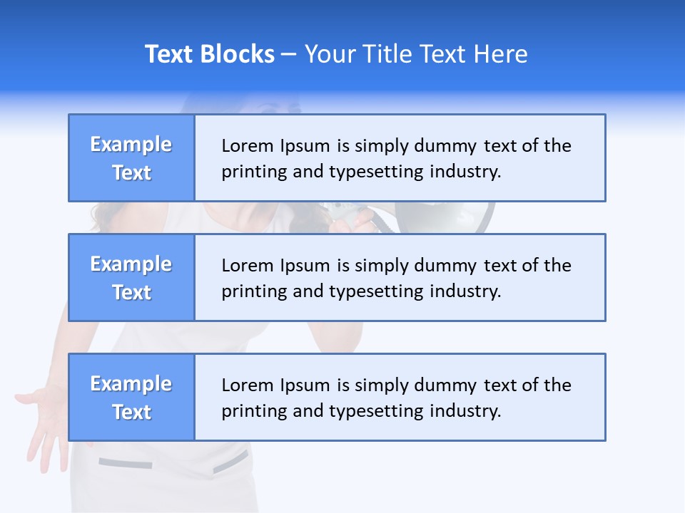 Brunette Aggression White Background PowerPoint Template