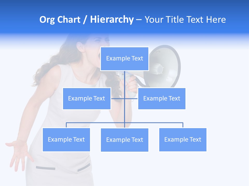 Brunette Aggression White Background PowerPoint Template