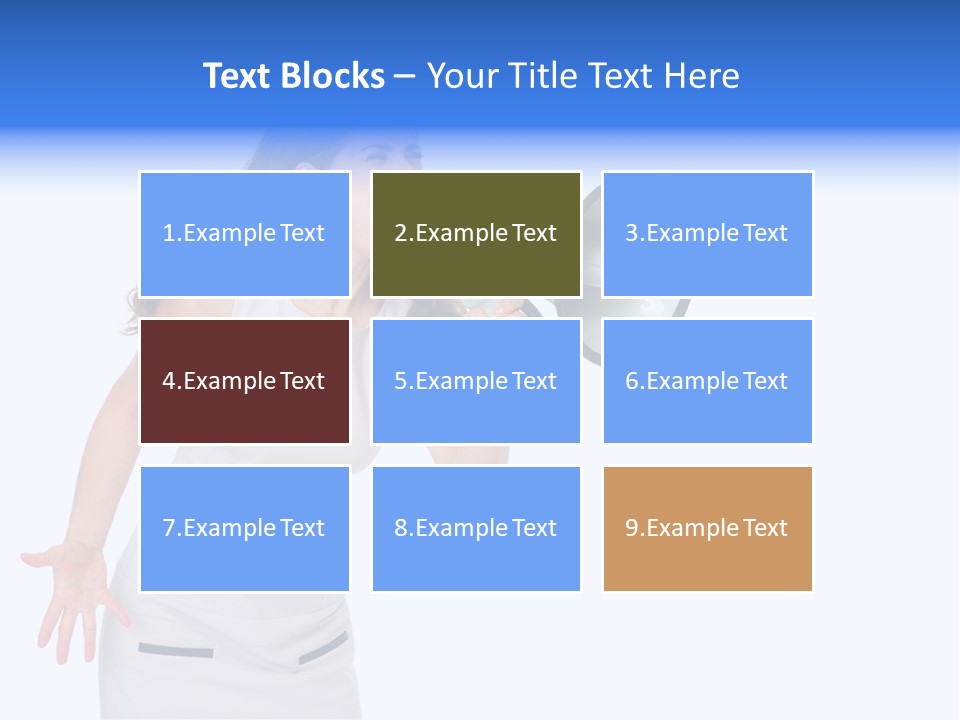 Brunette Aggression White Background PowerPoint Template