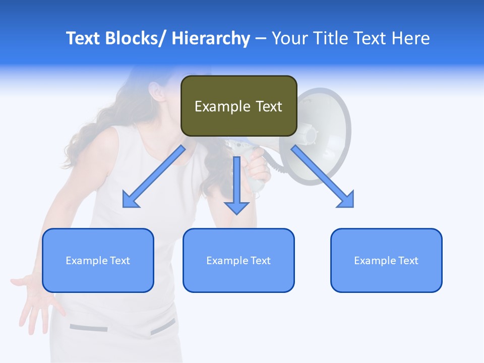 Brunette Aggression White Background PowerPoint Template