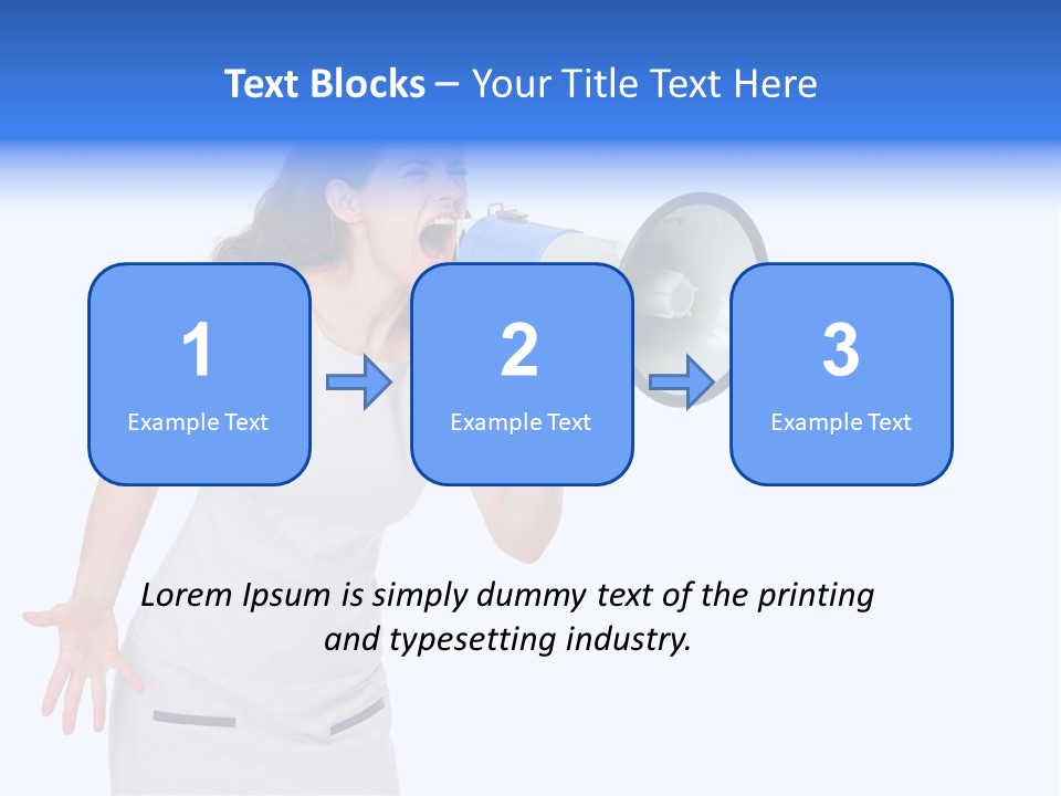 Brunette Aggression White Background PowerPoint Template
