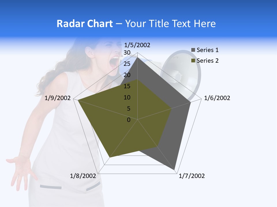Brunette Aggression White Background PowerPoint Template