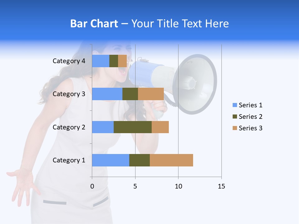 Brunette Aggression White Background PowerPoint Template