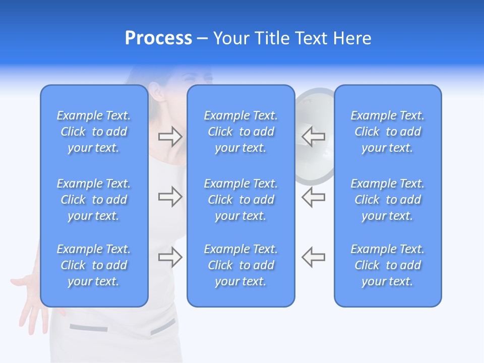 Brunette Aggression White Background PowerPoint Template