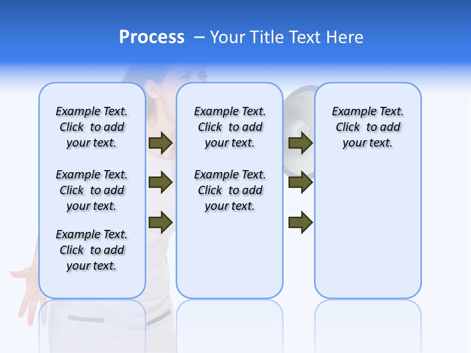Brunette Aggression White Background PowerPoint Template