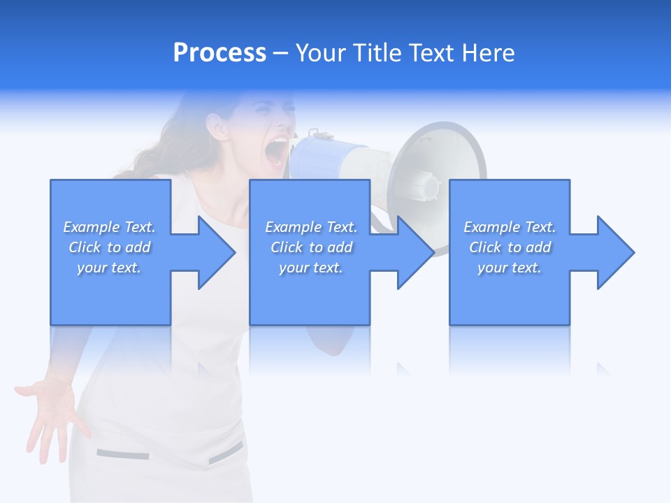 Brunette Aggression White Background PowerPoint Template