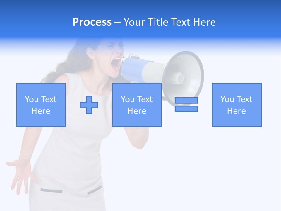Brunette Aggression White Background PowerPoint Template