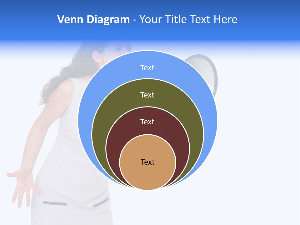 Brunette Aggression White Background PowerPoint Template