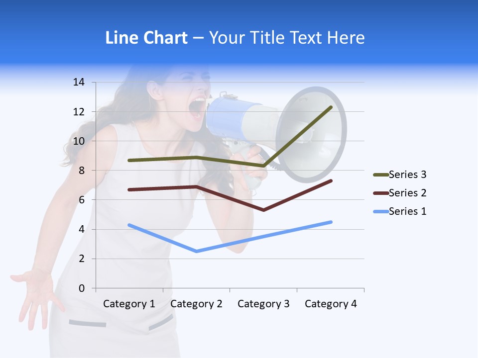 Brunette Aggression White Background PowerPoint Template