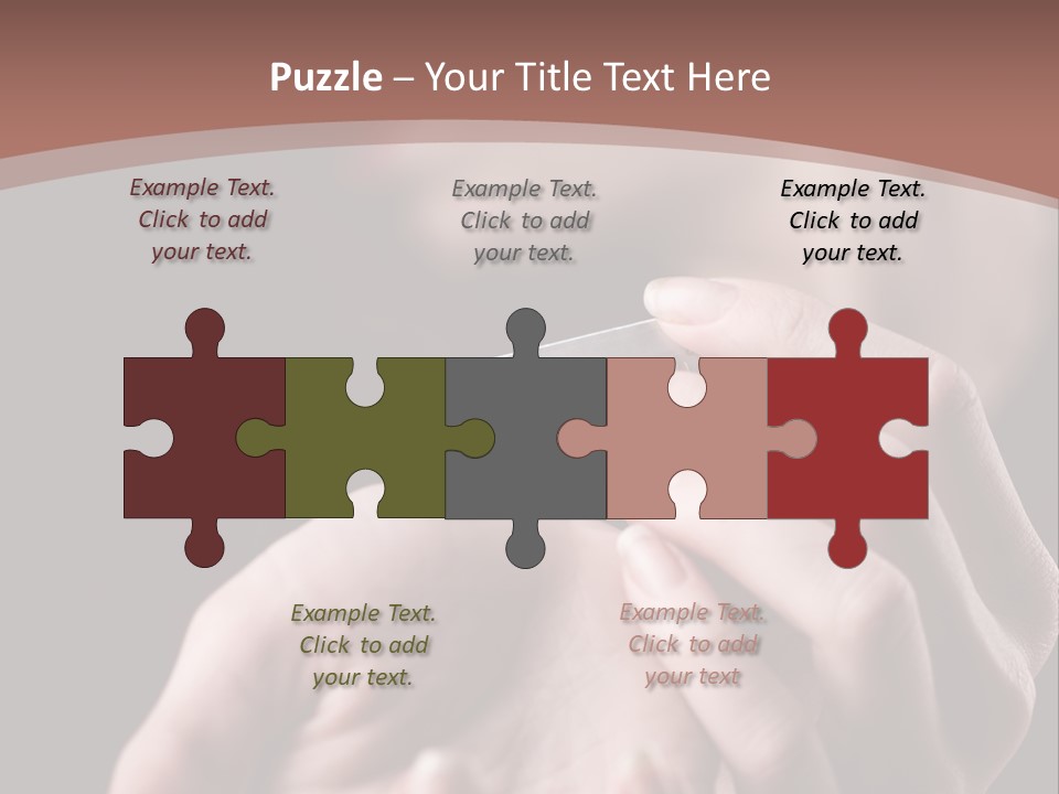 Hand Razor Depression PowerPoint Template