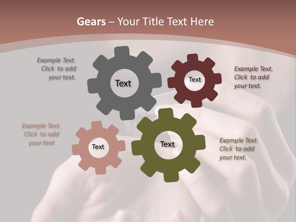 Hand Razor Depression PowerPoint Template