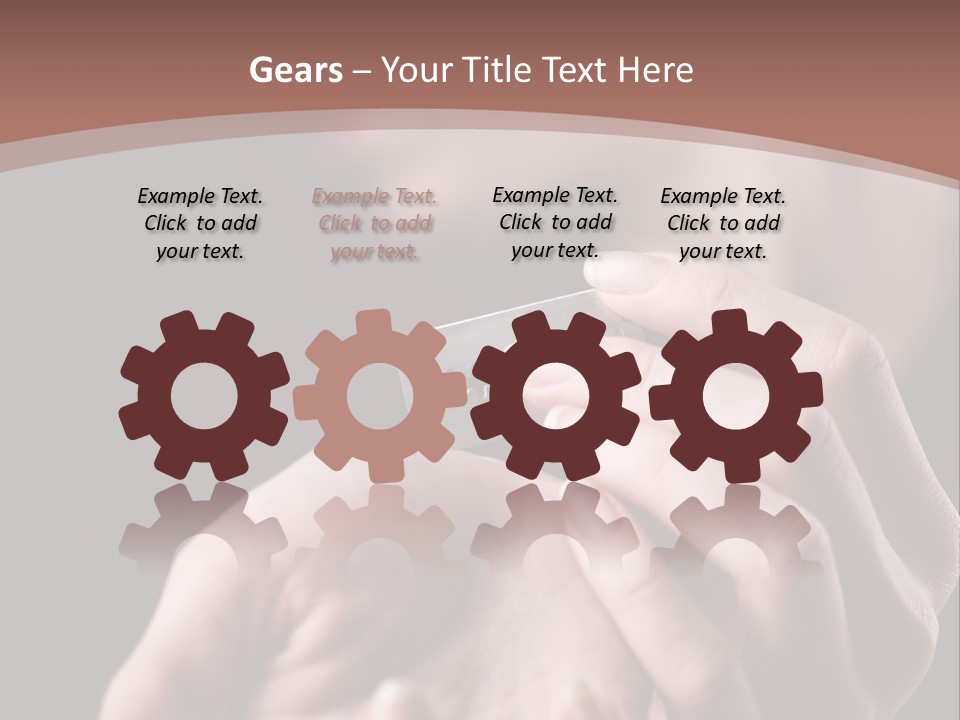 Hand Razor Depression PowerPoint Template