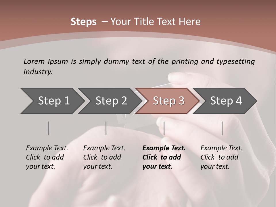 Hand Razor Depression PowerPoint Template