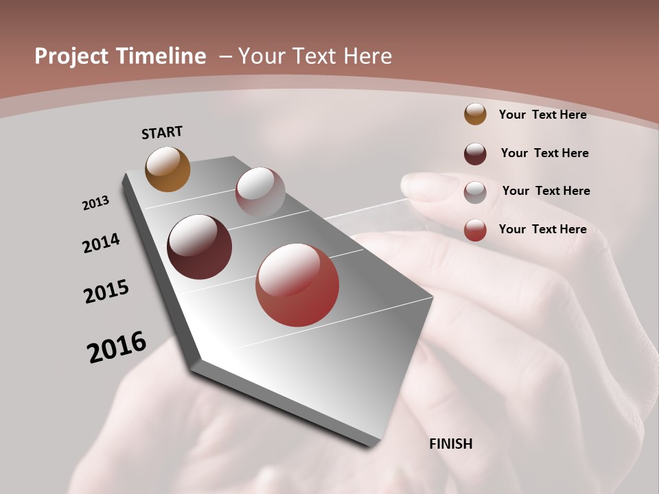 Hand Razor Depression PowerPoint Template