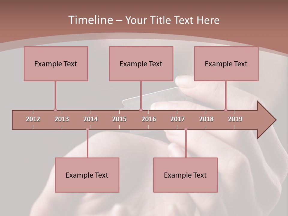 Hand Razor Depression PowerPoint Template