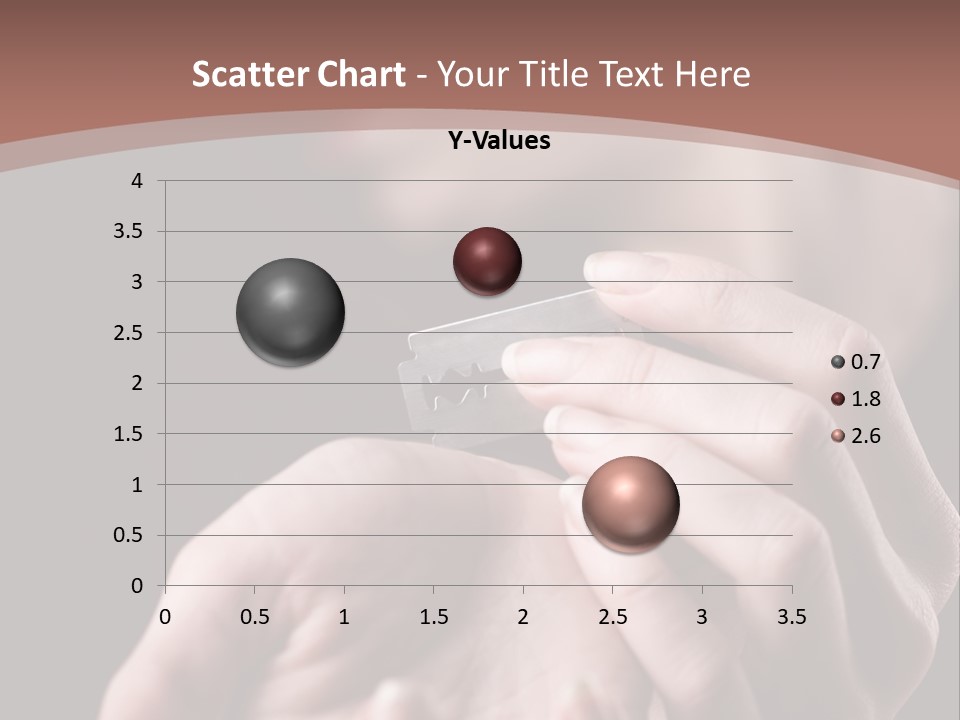 Hand Razor Depression PowerPoint Template