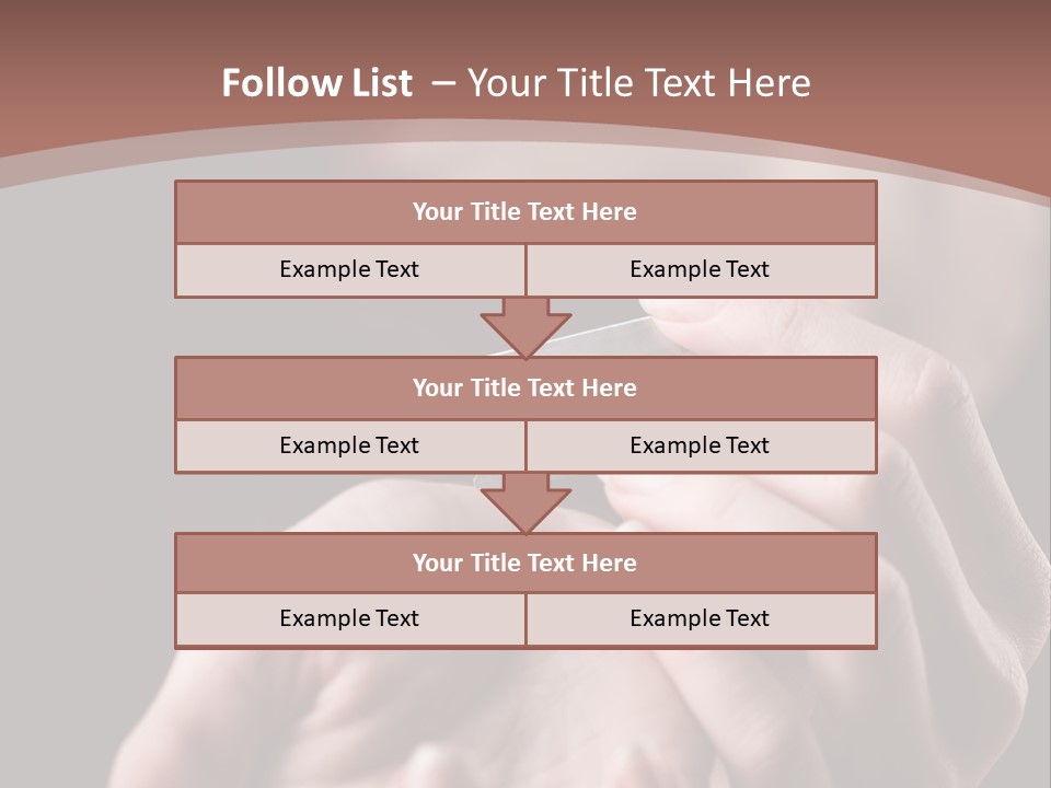 Hand Razor Depression PowerPoint Template