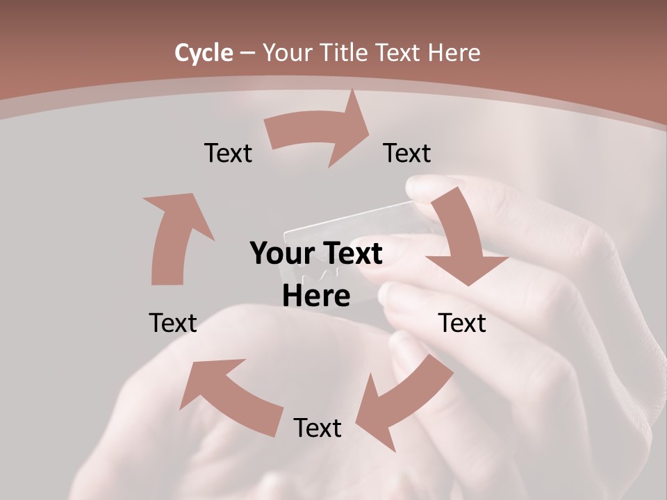 Hand Razor Depression PowerPoint Template