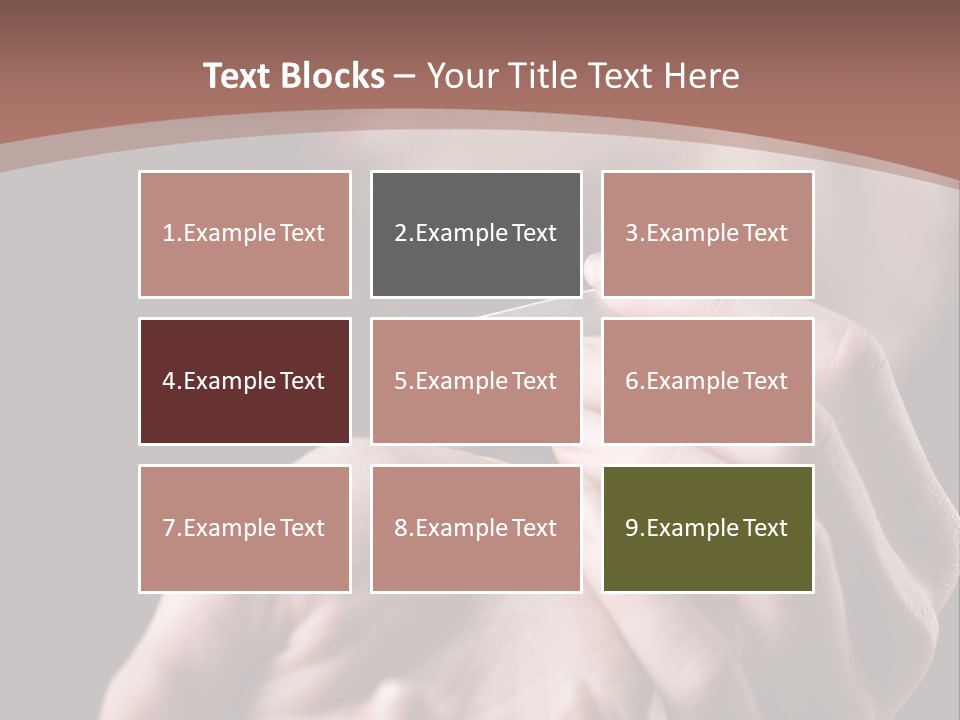 Hand Razor Depression PowerPoint Template