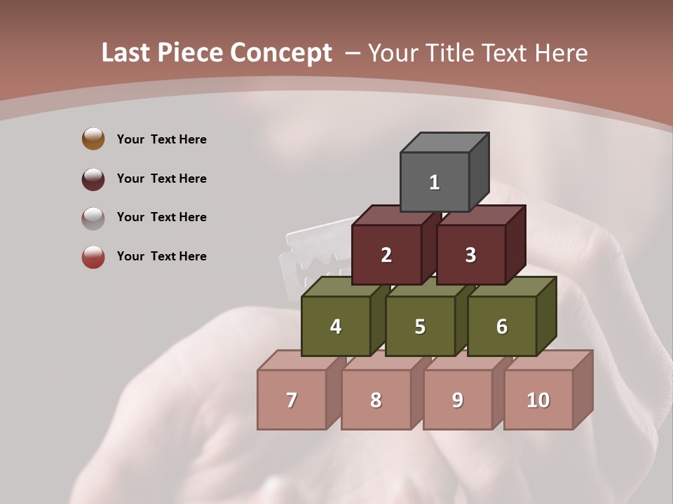 Hand Razor Depression PowerPoint Template