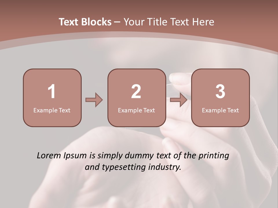 Hand Razor Depression PowerPoint Template