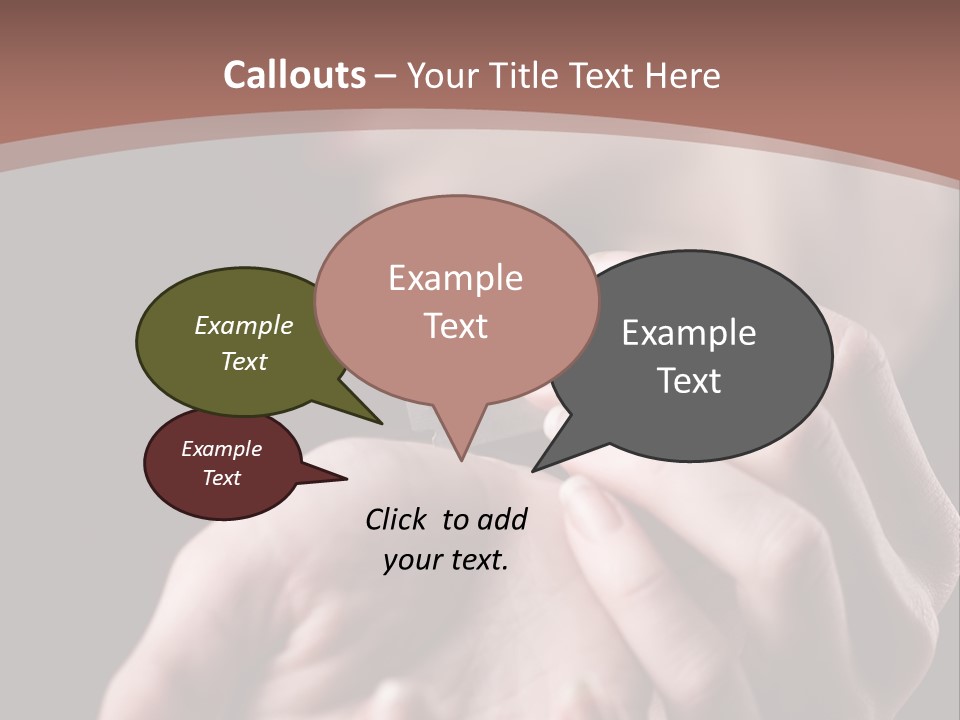 Hand Razor Depression PowerPoint Template