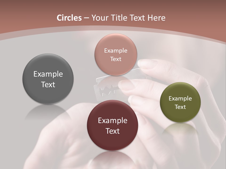 Hand Razor Depression PowerPoint Template