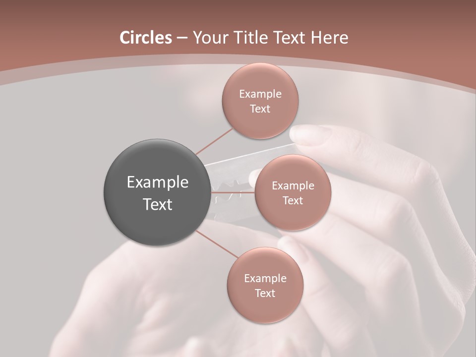 Hand Razor Depression PowerPoint Template