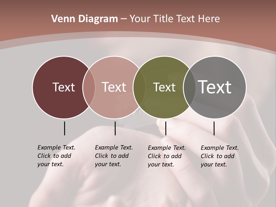 Hand Razor Depression PowerPoint Template