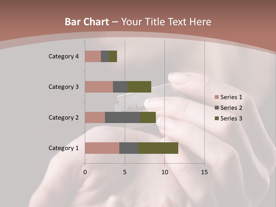 Hand Razor Depression PowerPoint Template
