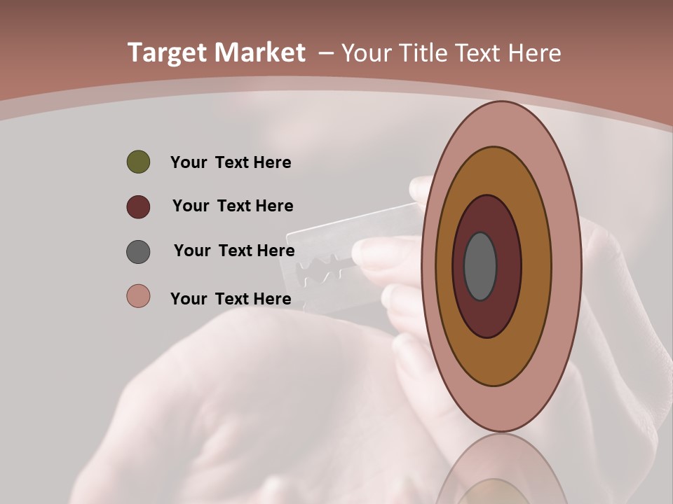 Hand Razor Depression PowerPoint Template