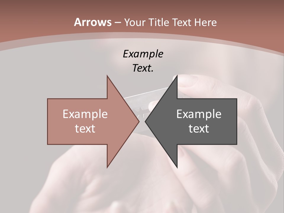 Hand Razor Depression PowerPoint Template