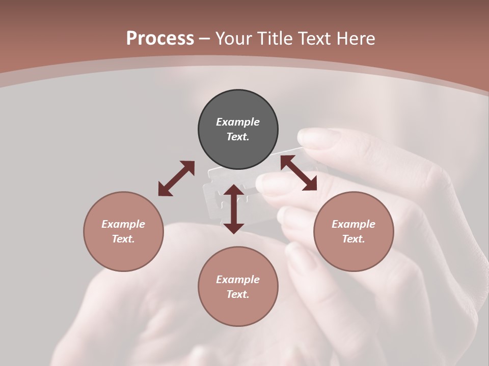 Hand Razor Depression PowerPoint Template