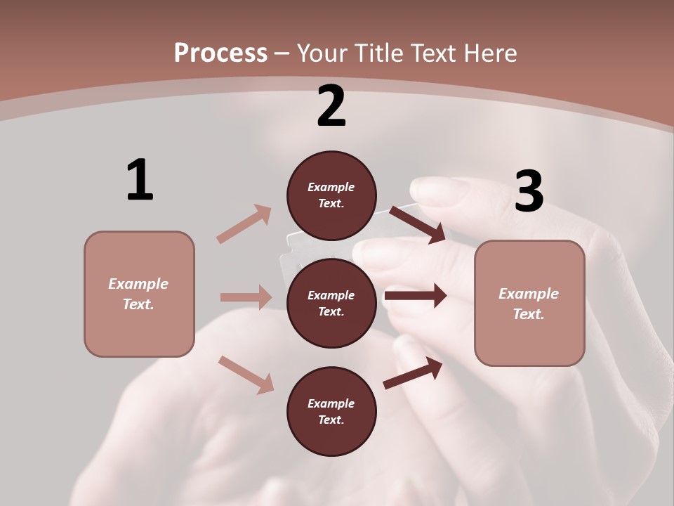 Hand Razor Depression PowerPoint Template