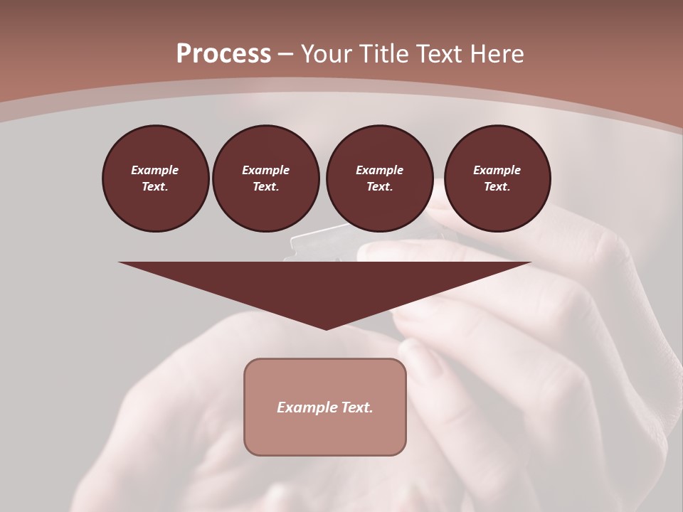 Hand Razor Depression PowerPoint Template