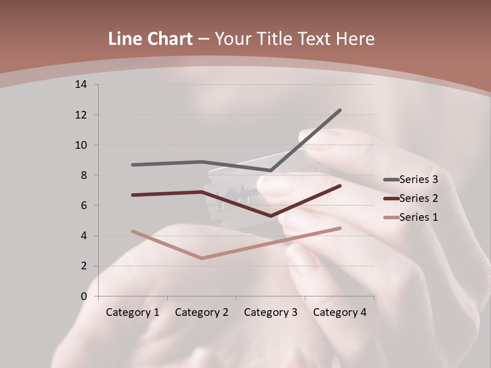 Hand Razor Depression PowerPoint Template